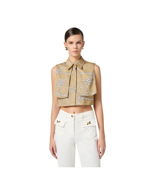 Elisabetta Franchi Natural Shirts