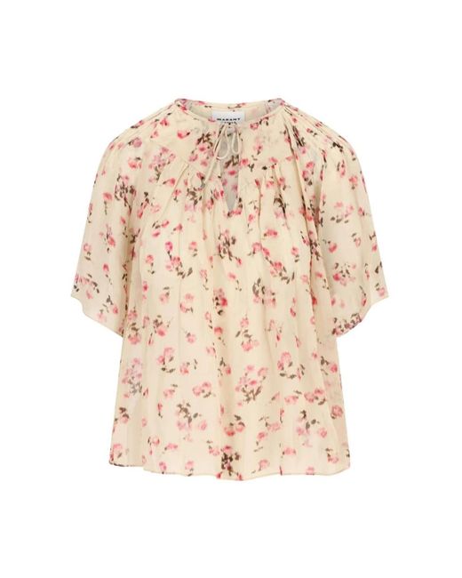 Isabel Marant Overhemden ,Katoen Idety Blouse in het Natural
