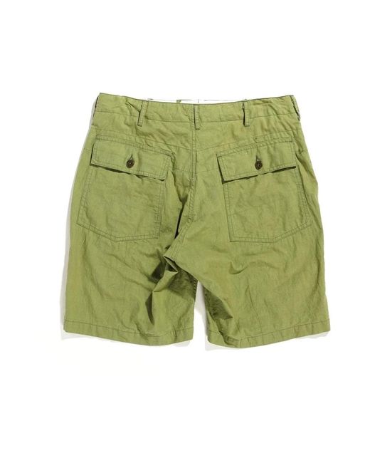 Engineered Garments Korte Broeken ,Groen ,Katoen Casual Katoenen Shorts Voor Mannen in het Green voor heren