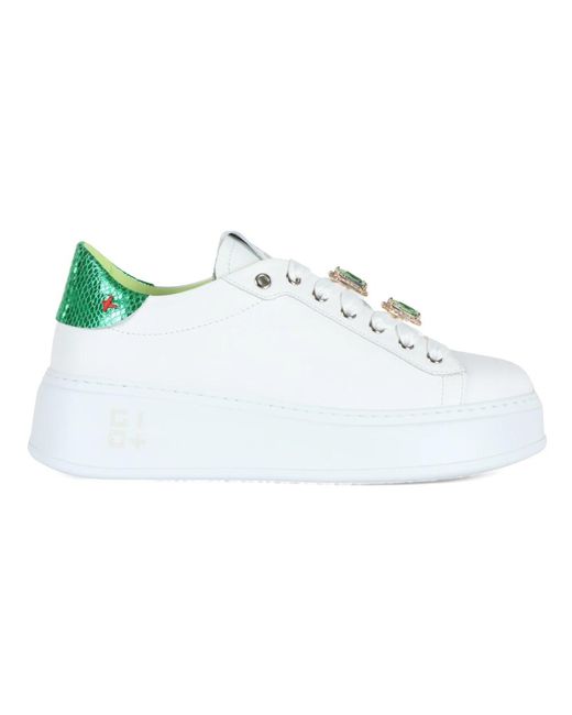 GIO+ White Pia180c geco leder sneakers +