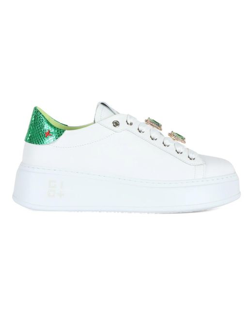 Sneakers in pelle pia180c geco di GIO+ in White