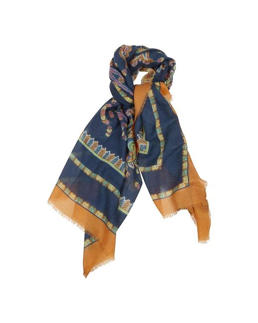 Winter Scarves di Etro in Blue