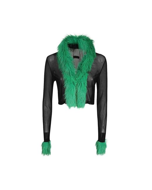 Heron Preston Truien & Vesten ,Zwart ,Polyester Cardigan in het Green