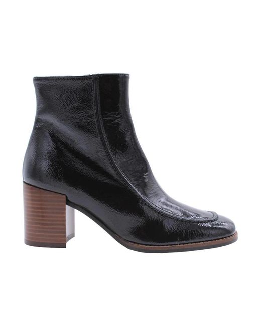 Pertini Black Heeled Boots