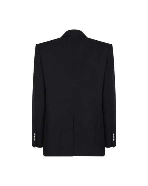 Balmain Kostuums ,Zwart ,Wol Grain De Poudre Blazer in het Black voor heren