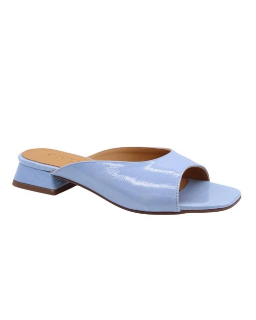 CTWLK Blue Heeled Mules