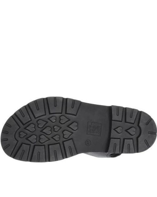 Ara Black Flat Sandals