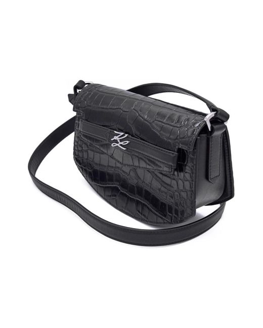Karl Lagerfeld Black Cross Body Bags