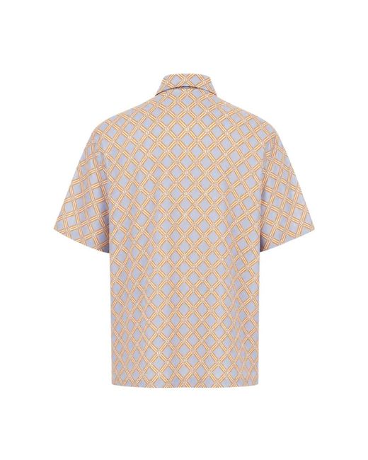 Fendi Natural Short Sleeve Shirts for men