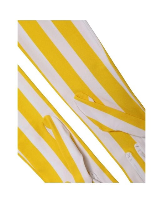 Dolce & Gabbana Yellow Gloves