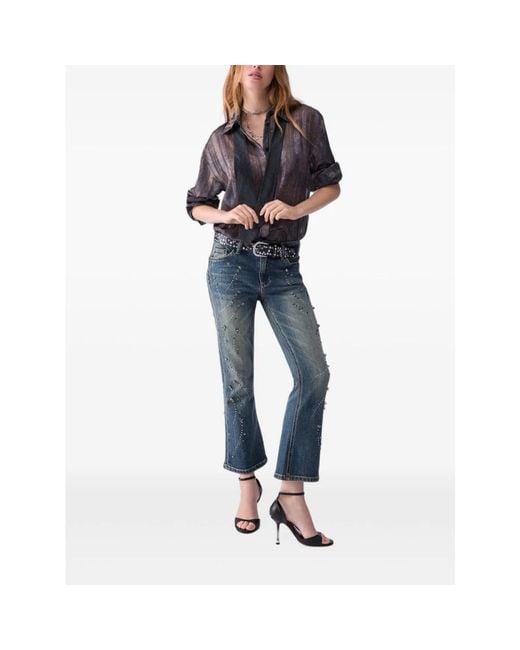 Liu Jo Blue Cropped Jeans