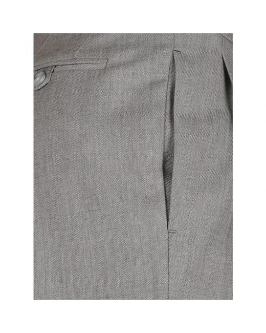 Victoria Beckham Gray Slim-Fit Trousers