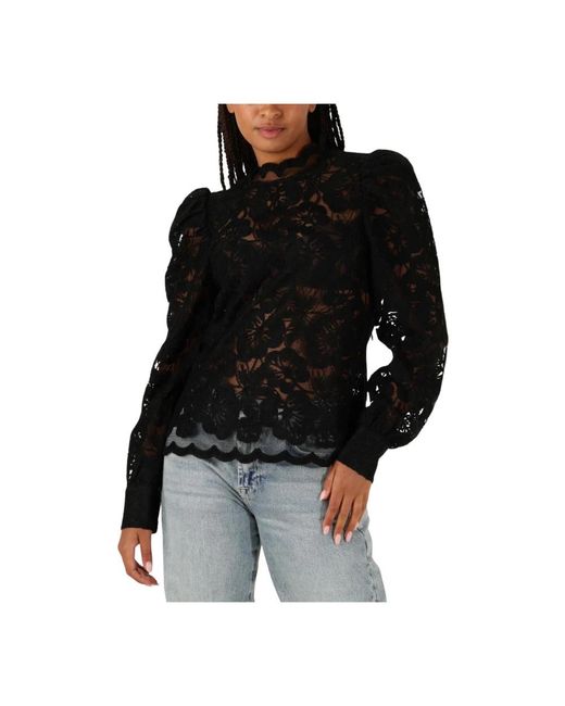 Aaiko Overhemden ,Zwart ,Muze Pes 566 Blouse in het Black