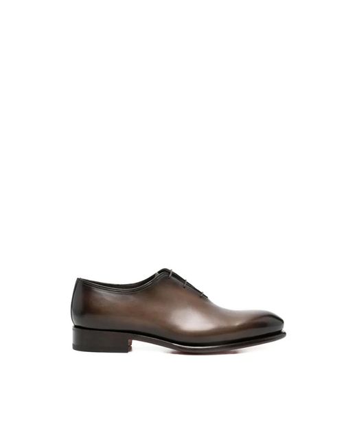 Santoni Brown Business Shoes for men