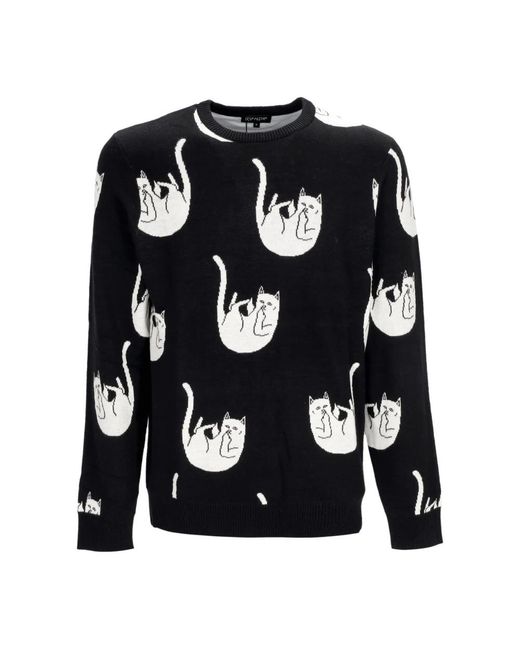 RIPNDIP Falling nerm strickpullover für männer in Black für Herren