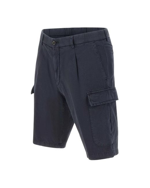 BRIGLIA Blue Casual Shorts for men