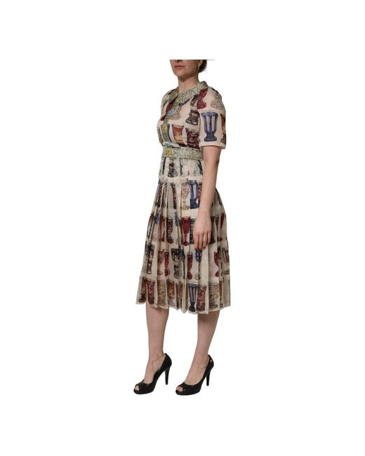 Dolce & Gabbana Brown Midi Dresses