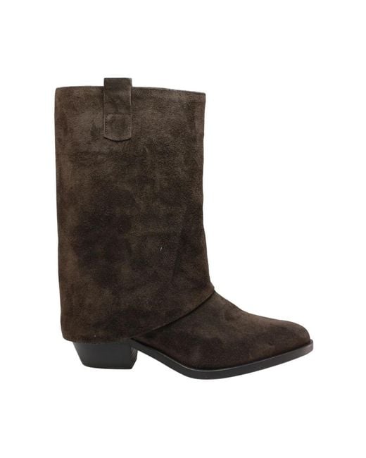 Cowboy Boots Sofia Len de color Brown