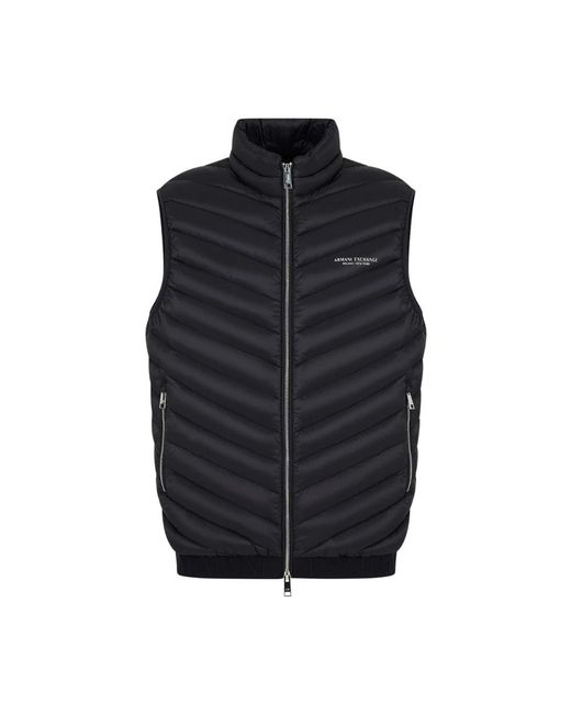 ARMANI EXCHANGE Black Vests for men