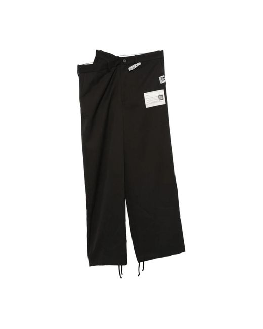 Maison Mihara Yasuhiro Black Straight Trousers