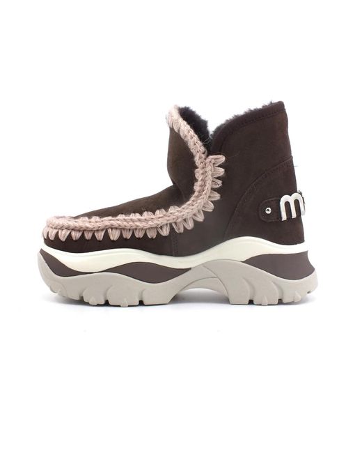 Mou Brown Chunky Eskimo Boot Sneaker