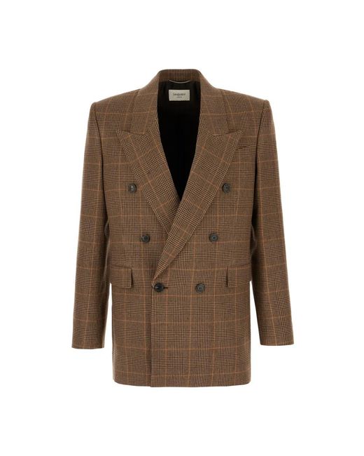 Saint Laurent Brown Blazers for men