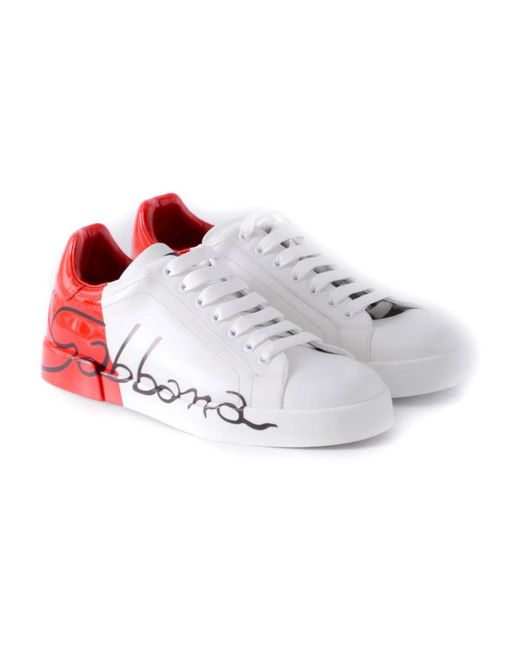 Dolce & Gabbana Red Sneakers for men