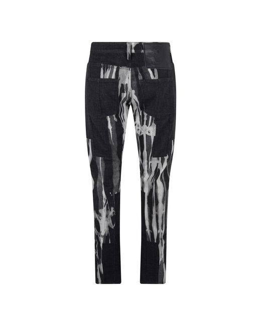DIESEL Black Slim Fit Jeans for men