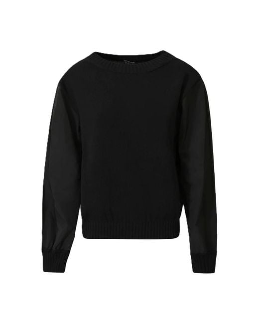 Max Mara Black Round-Neck Knitwear