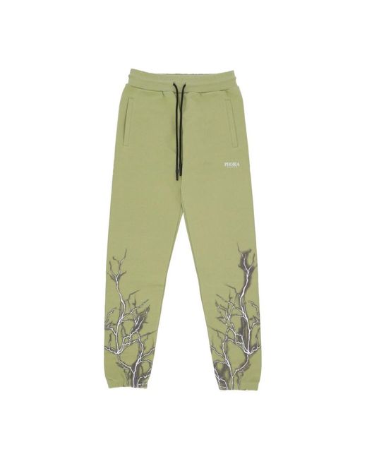 PHOBIA ARCHIVE Lightning Pants in het Green voor heren