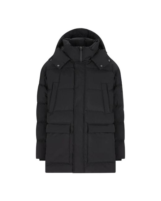 Herno Black Winter Jackets for men