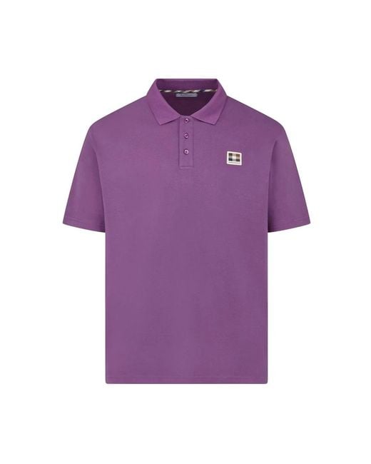 Aquascutum Purple Polo Shirts for men