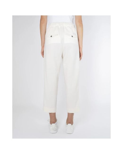 Nine:inthe:morning White Slim-Fit Trousers