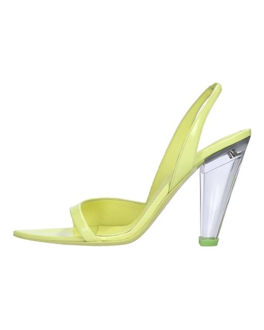 3Juin Yellow High Heel Sandals