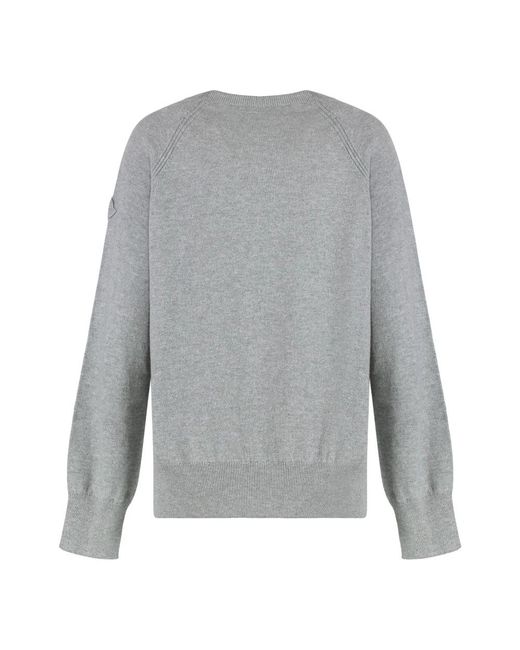 Cashmere Knitwear Moncler en coloris Gray
