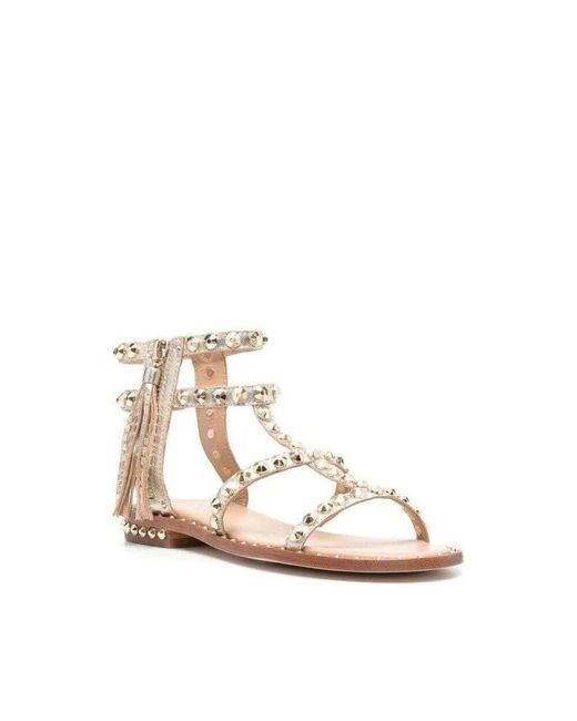 Flat Sandals Ash de color Natural