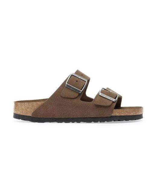 Birkenstock Brown Sliders for men