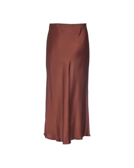Ottod'Ame Lange Rok Chic Stijl in het Brown