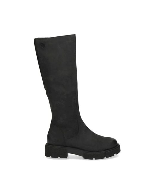 Caprice Black High Boots