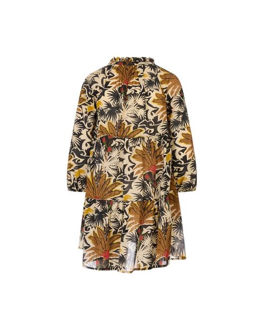 Anjuna Natural Short Dresses