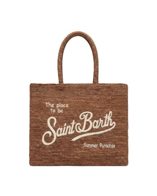 Mc2 Saint Barth Brown Shopping Bags