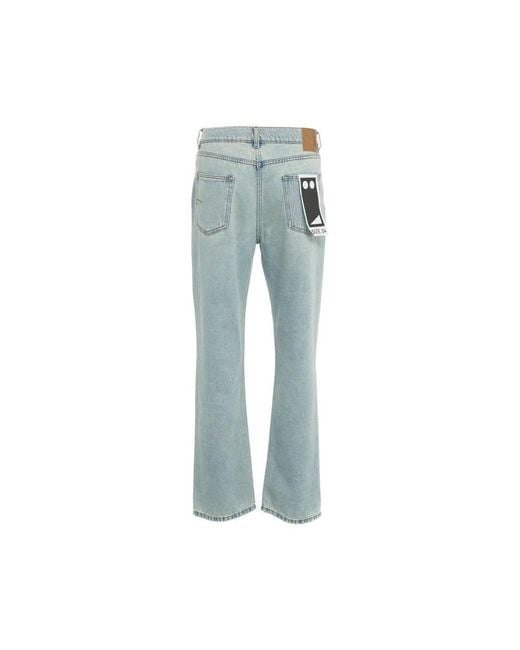 Mauro Grifoni Blue Cropped Jeans for men