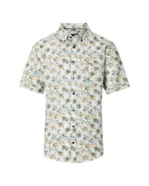 CASA MODA Blumiges Casual Fit Hemd in Multicolor für Herren