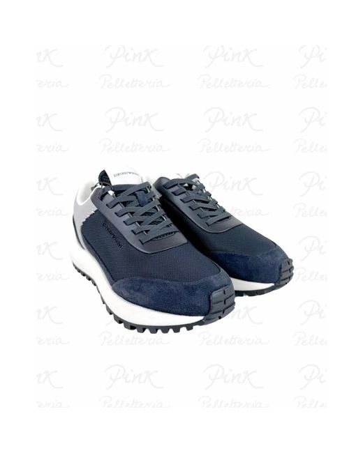 Emporio Armani Blue Sneakers for men