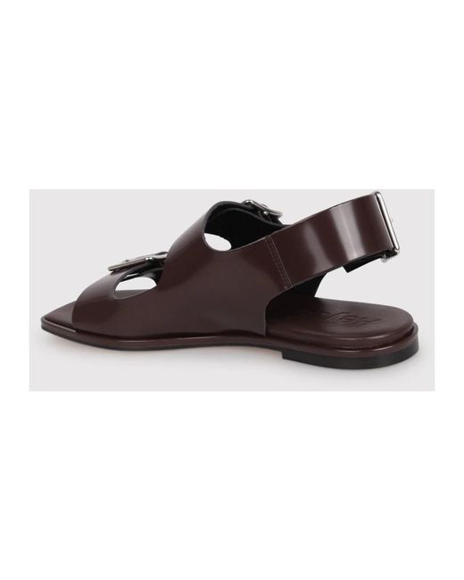 Shoes > sandals > flat sandals Aeyde en coloris Brown