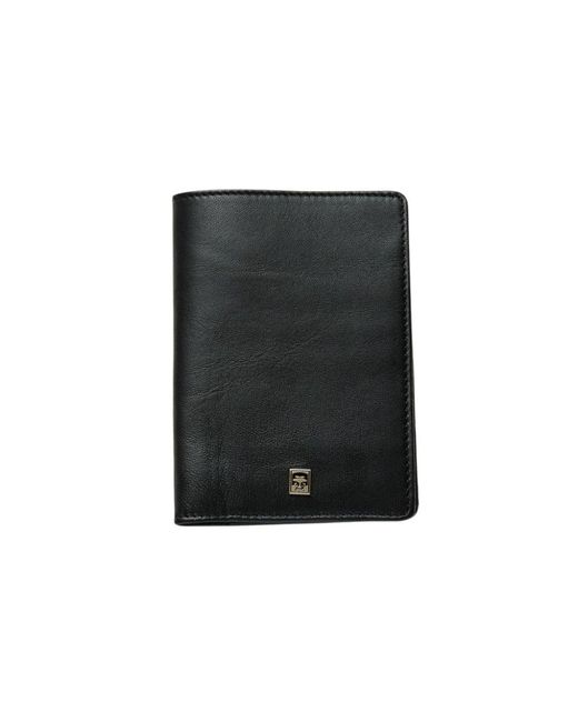 Obey Accessoires ,Zwart ,Leer Paspoort Portemonnee in het Black voor heren