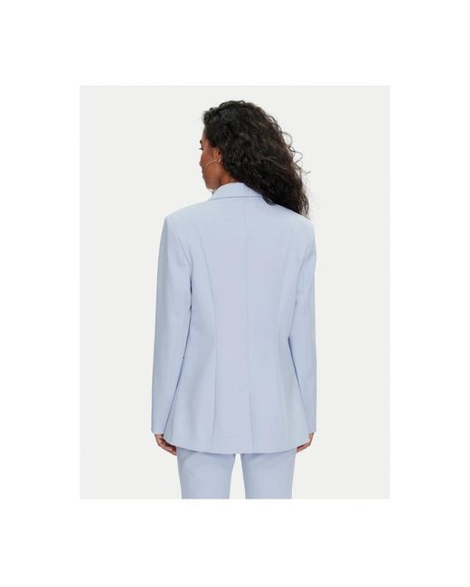 Guess Blue Taillierter Blazer