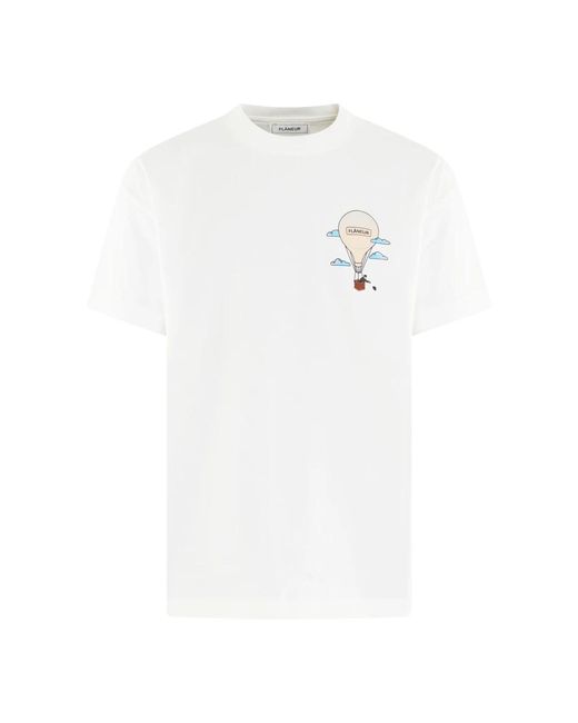 T-Shirts flâneur de hombre de color White