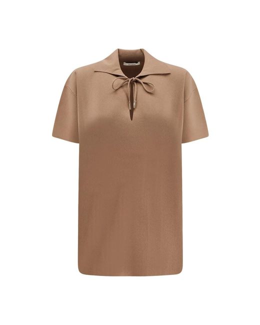 Max Mara Brown Polo Shirts