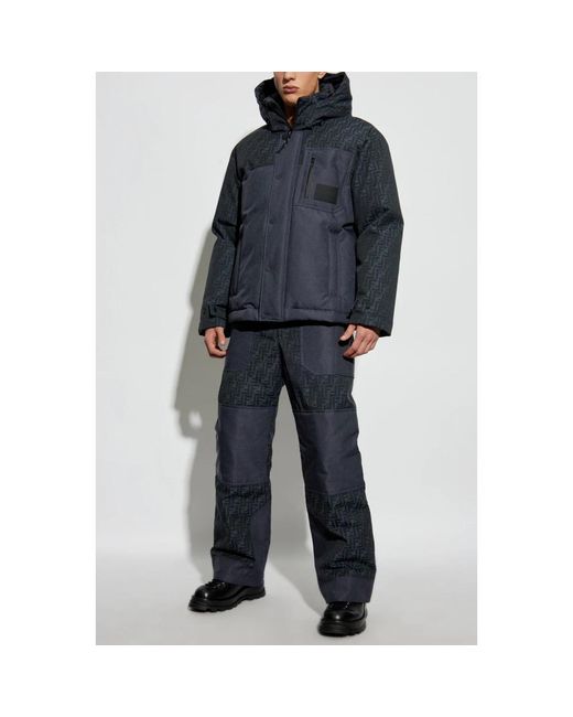 Fendi Fitness ,Blauw ,Polyester Ski Broeken Met Monogram in het Blue voor heren